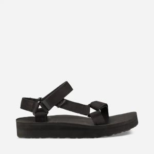 Teva Midform Universal Leather Σανδαλια Γυναικεια - μαυρα